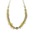 Antica Murrina Cream & Gold Glass Necklace CO422A02 Online Sale