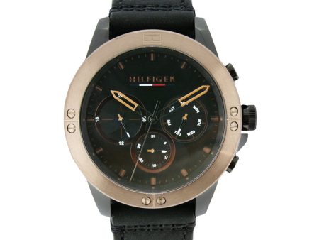 Tommy Hilfiger Men s Watch Black & Bronze Harley 1791893 Hot on Sale