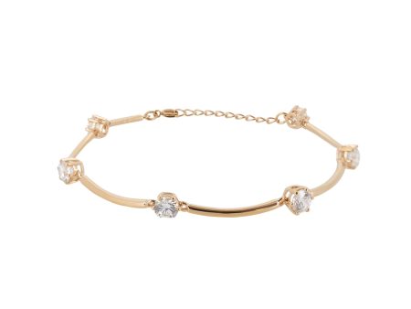 Swarovski Constella Bangle White, Rose-gold Tone Plated Bracelet Sale