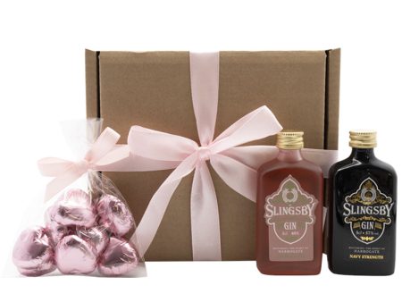 Gift Set Gin & Chocolate Slingsby Navy Strength Rhubarb Online now