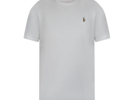 Ralph Lauren Polo Custom Slim Fit Cotton T-Shirt White Men s Online now