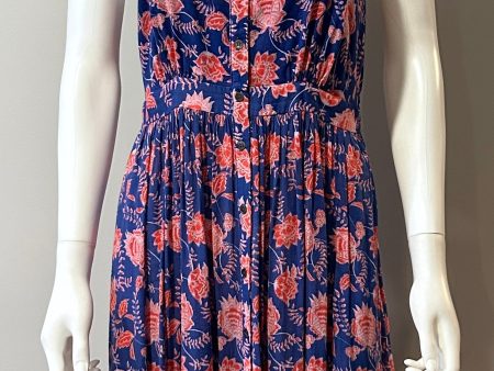 Xirena Blue and red floral dress Size S on Sale