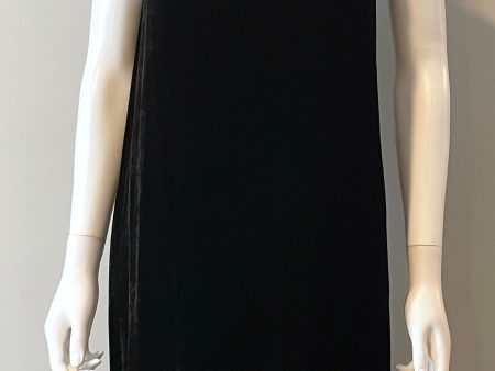 Raquel Allegra Black Velvet Tank Dress Size S* For Discount