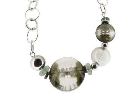 Antica Murrina Green Multi Glass Necklace CO686A12 Discount