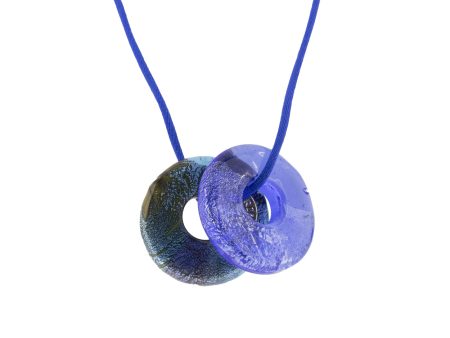 Antica Murrina Blue & Green Eclipse Necklace CO592A06 Hot on Sale