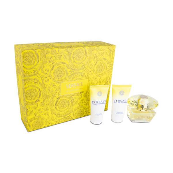 Versace Yellow Diamond 50ml Eau De Toilette Perfume Gift Set Online Hot Sale