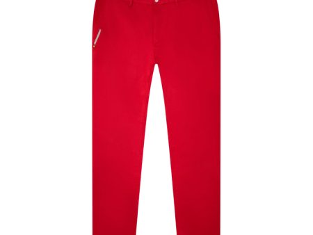 Hugo Boss Rogan W Slim Fit Stretch Red Trousers UK 58 XXXL Online Hot Sale