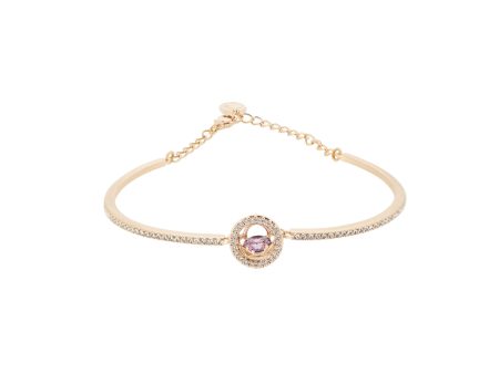 Swarovski Rose Gold Sparkling Dance Bangle Online now