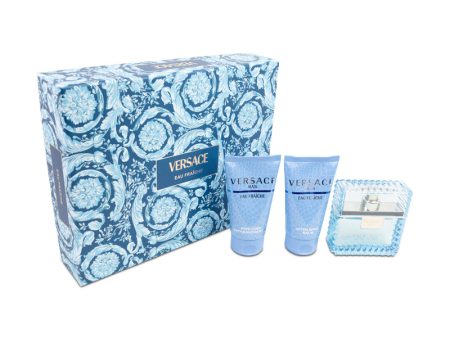 Versace Eau Fraiche 50ml Eau De Toilette Men s Fragrance Gift Set Fashion