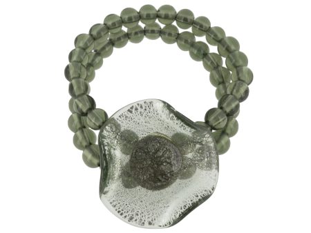 Antica Murrina Green Beaded Glass Myth Bracelet BR356A12 For Cheap