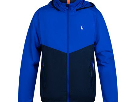 Ralph Lauren Polo Windbreaker Jacket Blue & Black  Men s Online Hot Sale