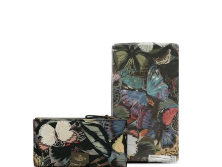 Valentino Printed Canvas Wallet Supply