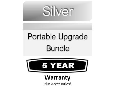 Silver Portable Upgrade Bundle with 5 Year Warranty & Service, FREE Large Battery, PLUS Lots of Accessories Online