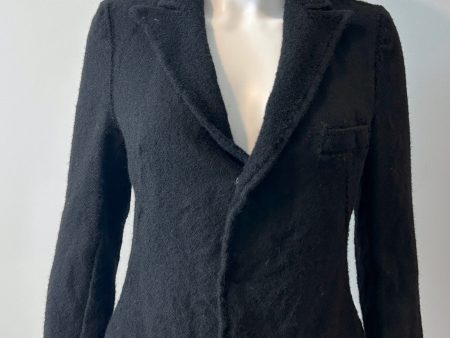 Y s by Yohji Yamamoto Black Wool Blazer Size 2 For Sale