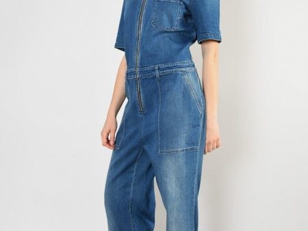 STELLA MCCARTNEY DENIM SHORT SLEEVE JUMPSUIT SIZE IT50 US14 Supply