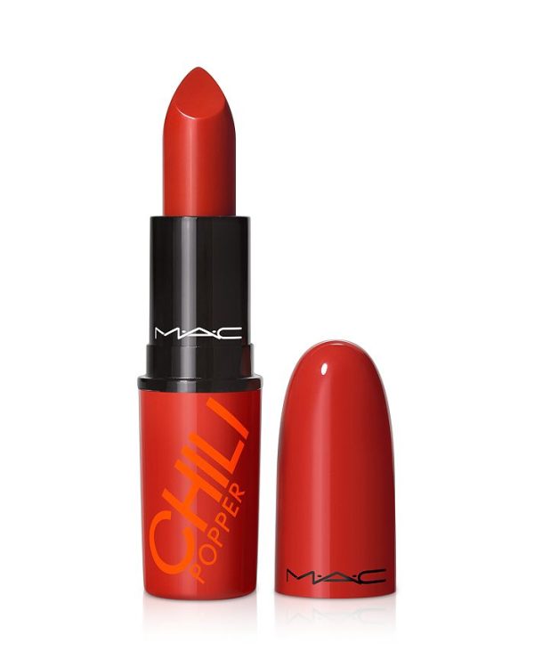 MAC LUSTREGLASS SHEER-SHINE LIPSTICK - Chili Popper NIB For Sale