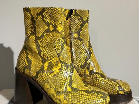 Simon Miller yellow Snake Boots Size 40 Hot on Sale