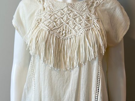 Ulla Johnson Macrame Blouse Size 6 Online now