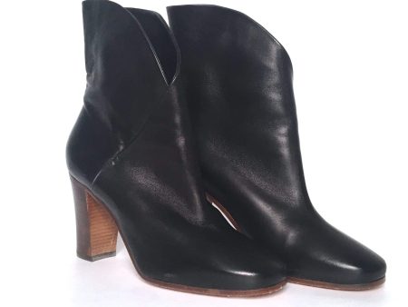 Celine Black Leather Boots Size 35 on Sale